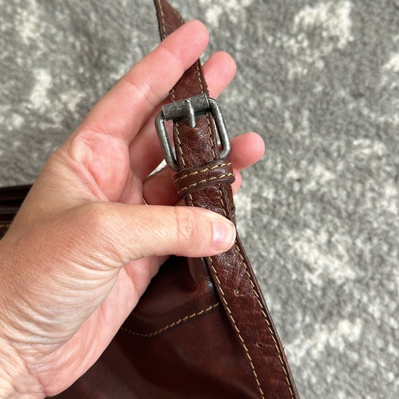 Jack Georges Genuine Leather Crossbody Voyager Handbag - Picture 11 of 16